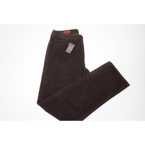 Isaia Sportivo Reddish Brown Corduroy Cotton Blend Pants Sz 60R BRAND NEW W TAGS